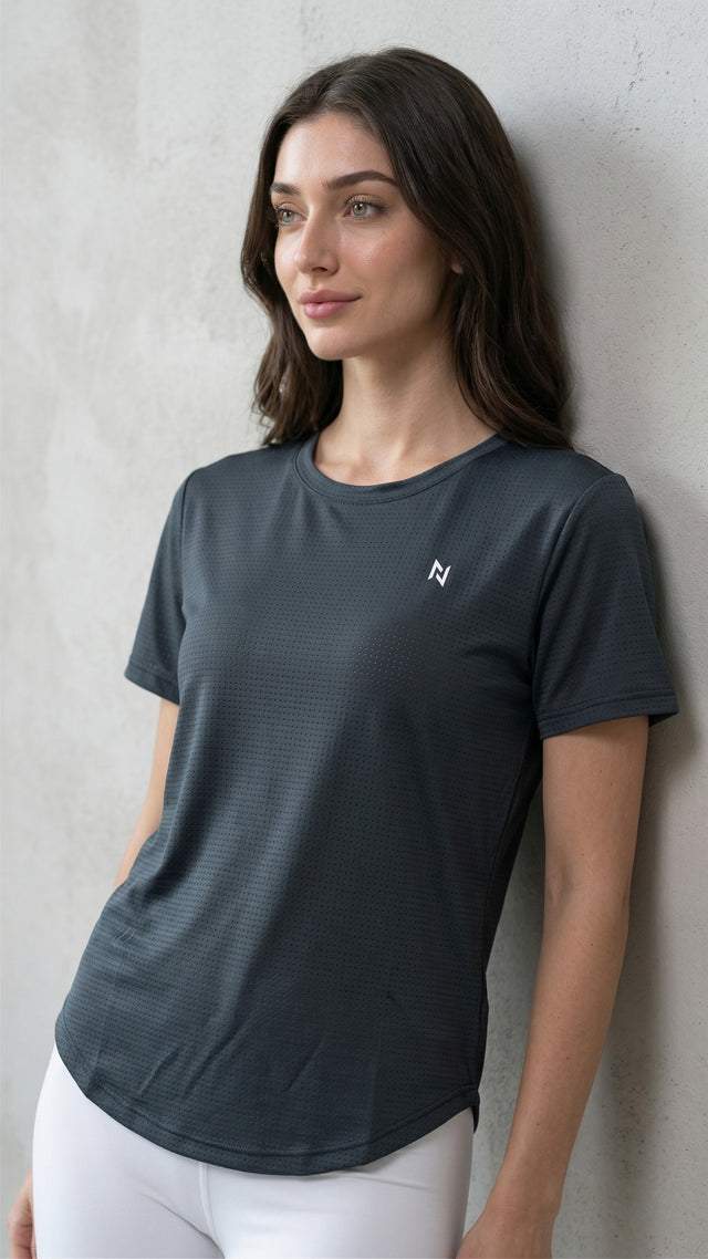 Vital Air Tee Charcoal