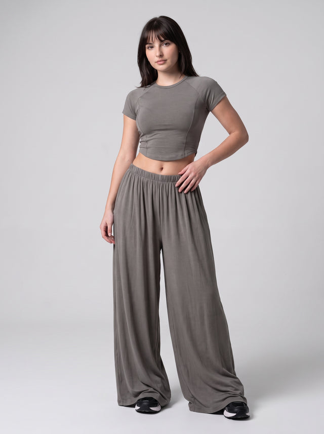 SecondSkin Crop Top GREY