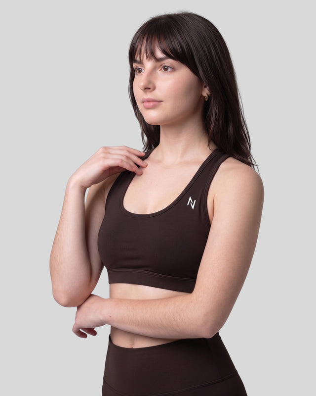 High Impact Bra Dark Brown