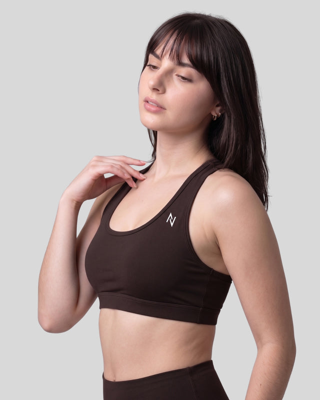 High Impact Bra Dark Brown