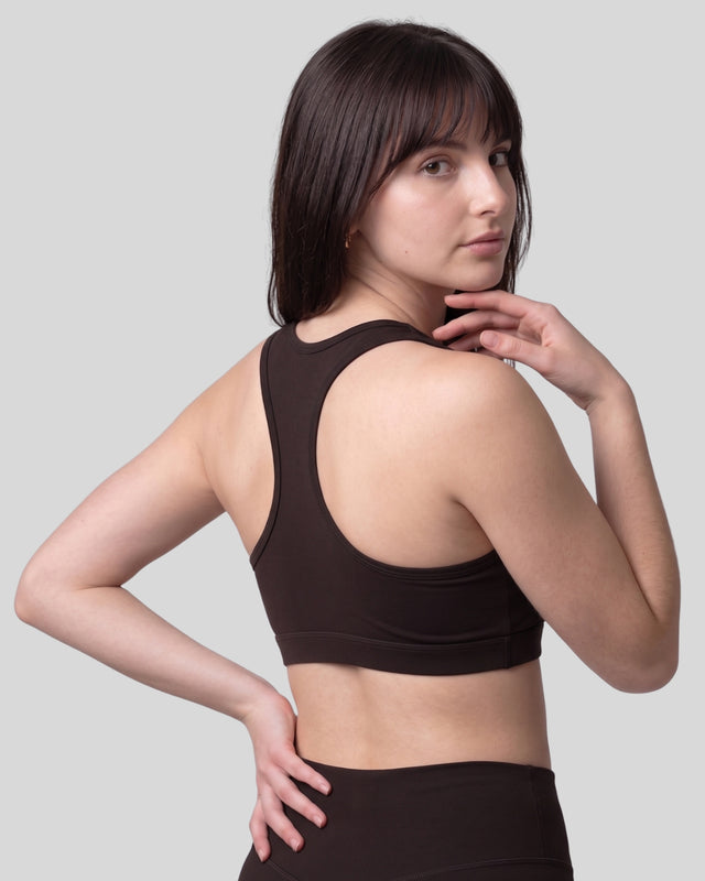 High Impact Bra Dark Brown