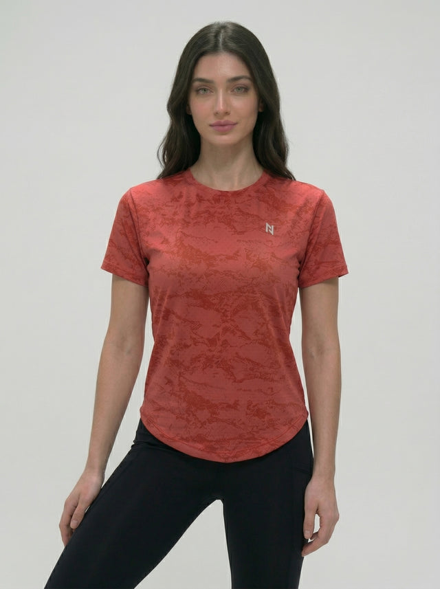 CLOUD WASH CAMO TEE RED