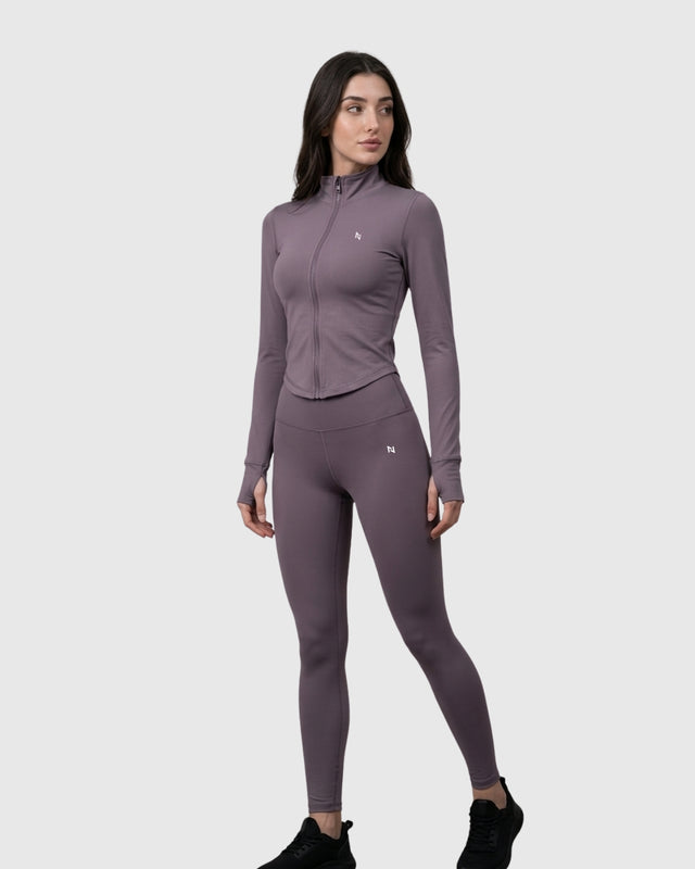 High Waisted Leggings Dusty Purple