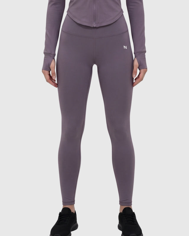 High Waisted Leggings Dusty Purple
