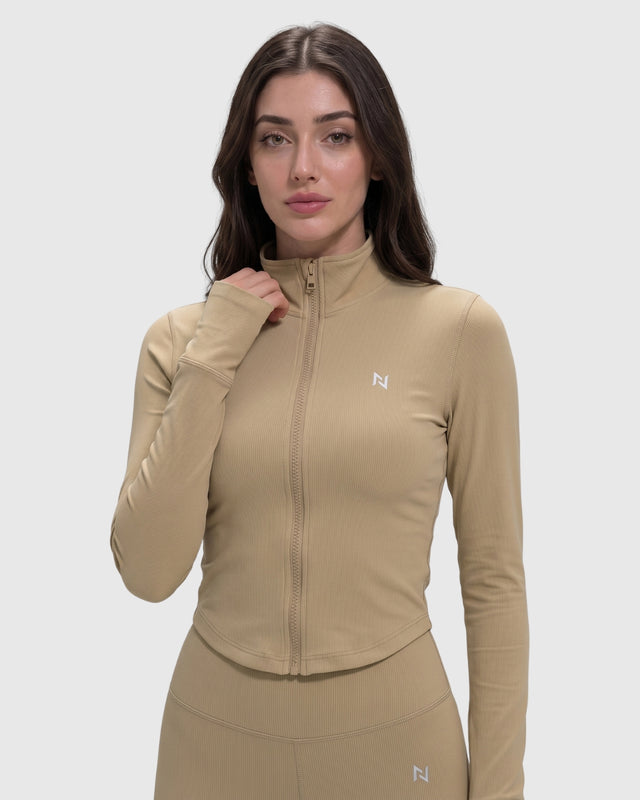 AEROSKIN COMPRESSION JACKET GOLDEN BEIGE