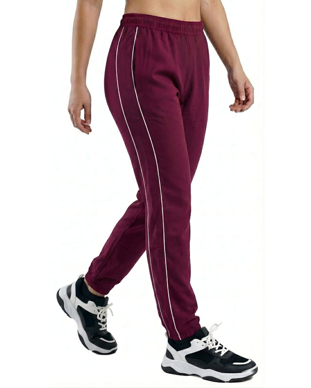 WOMEN TRACKLINE JOGGER MAROON