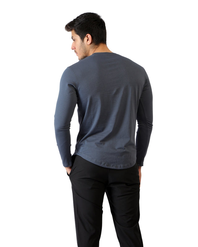 Scoop Bottom Long Sleeve T-Shirt