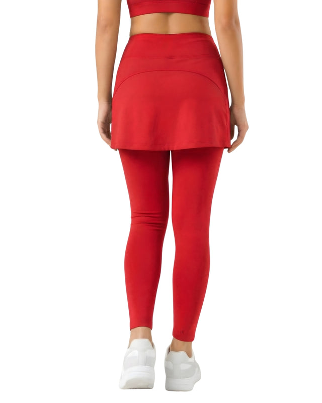 Skirt Leggings Red