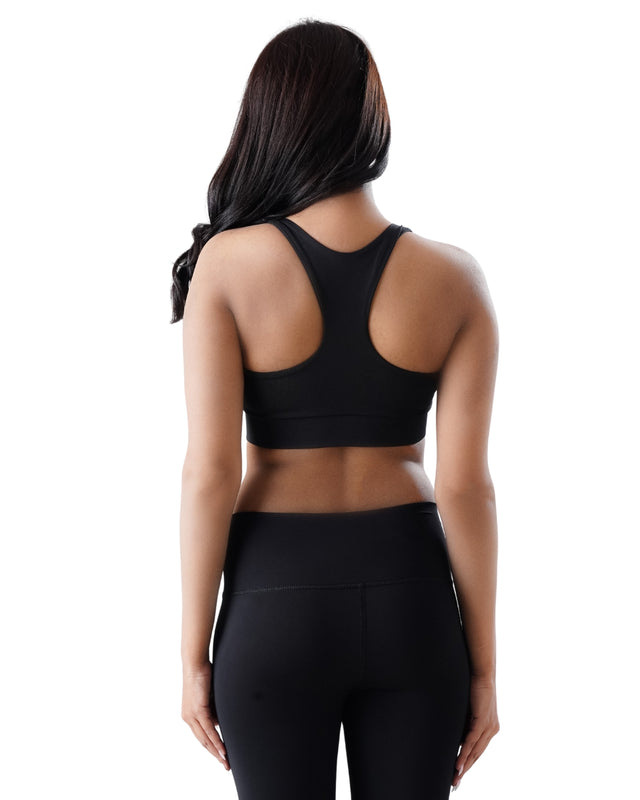Aero Dry Front-Zip Sports Bra