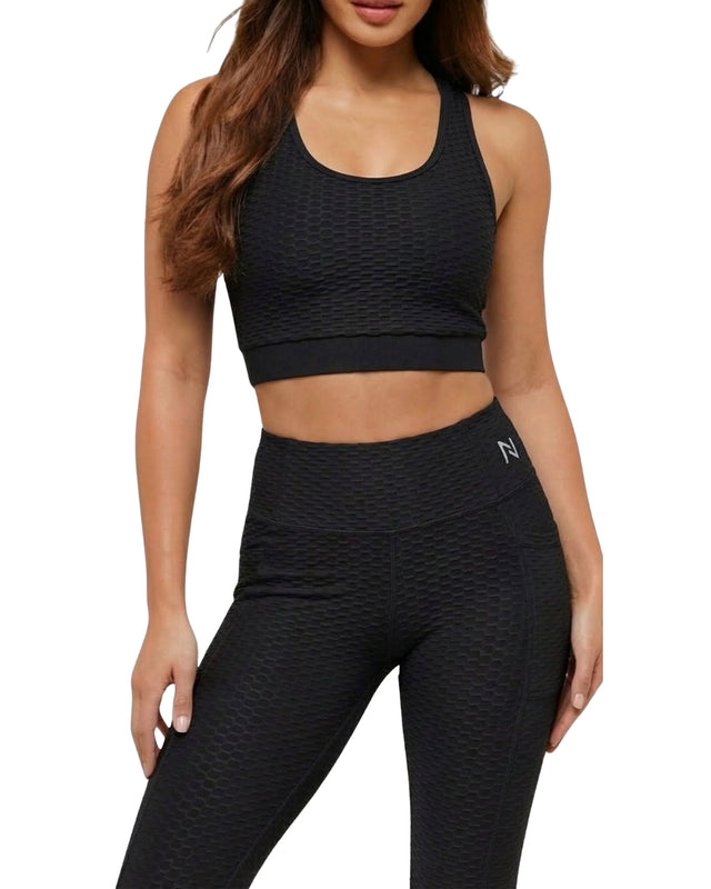 Anti Cellulite Aero Dry Sports Bra Black