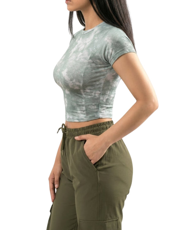 FLEX FORM COTTON TEE MINT GREEN CAMO