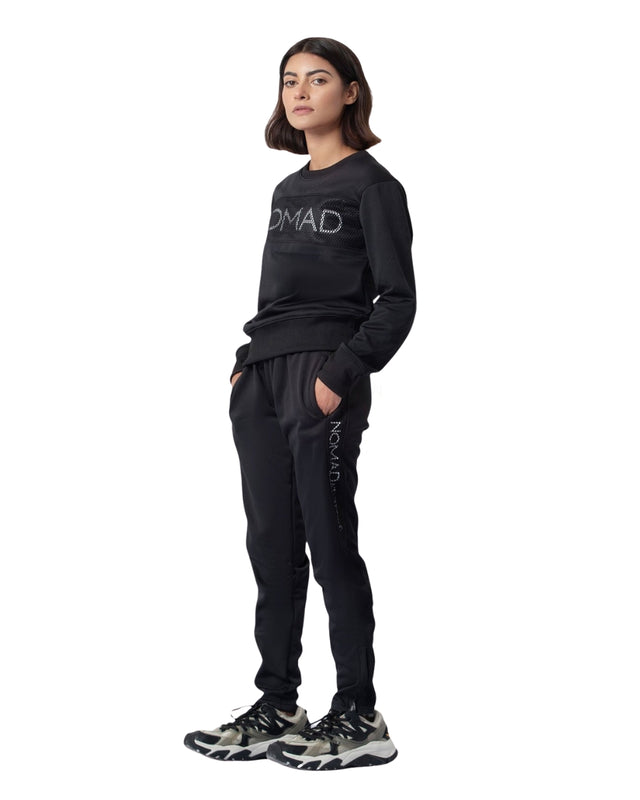 Black Trousers With Mesh