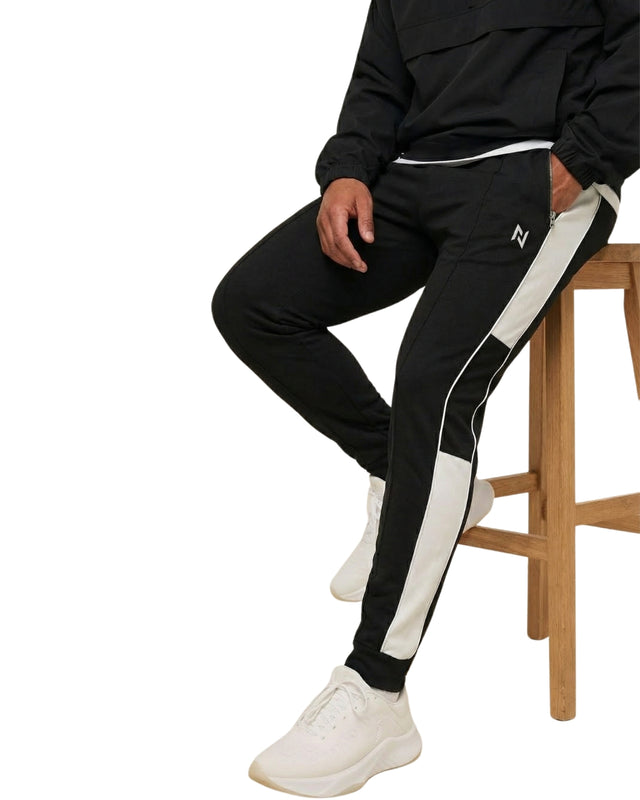 Black Side Panel Trousers