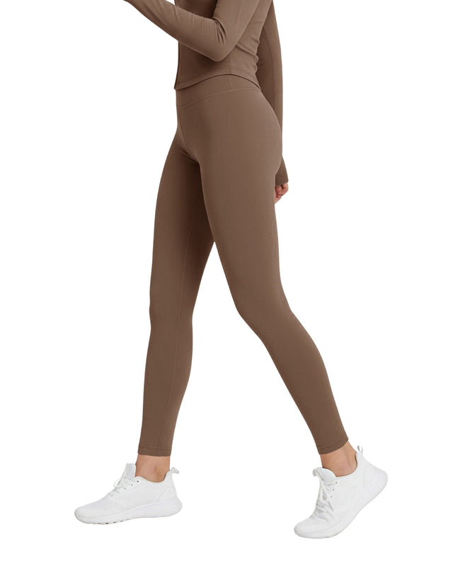 High Waisted Leggings LIGHT BROWN