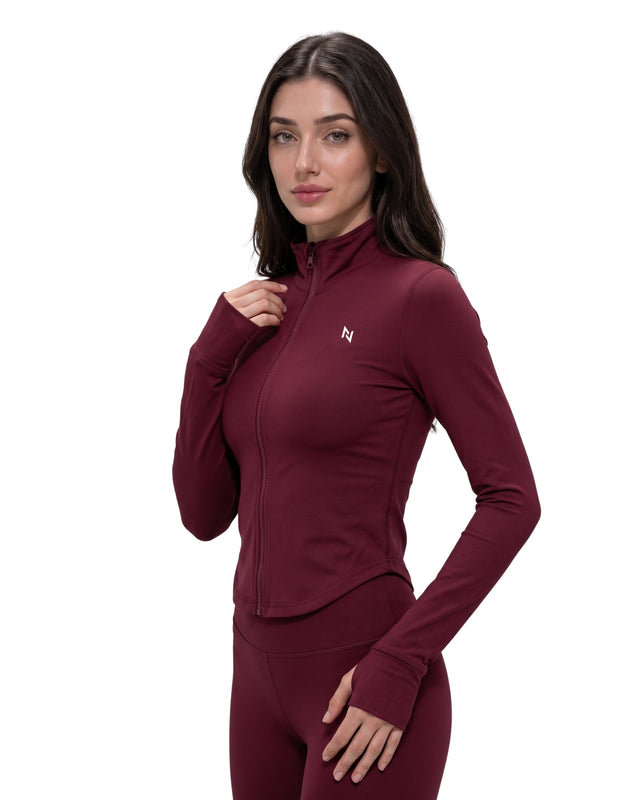 AEROSKIN COMPRESSION JACKET BURGUNDY