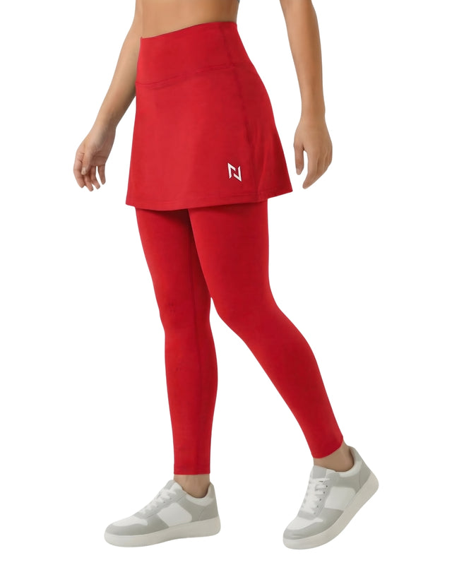 Skirt Leggings Red