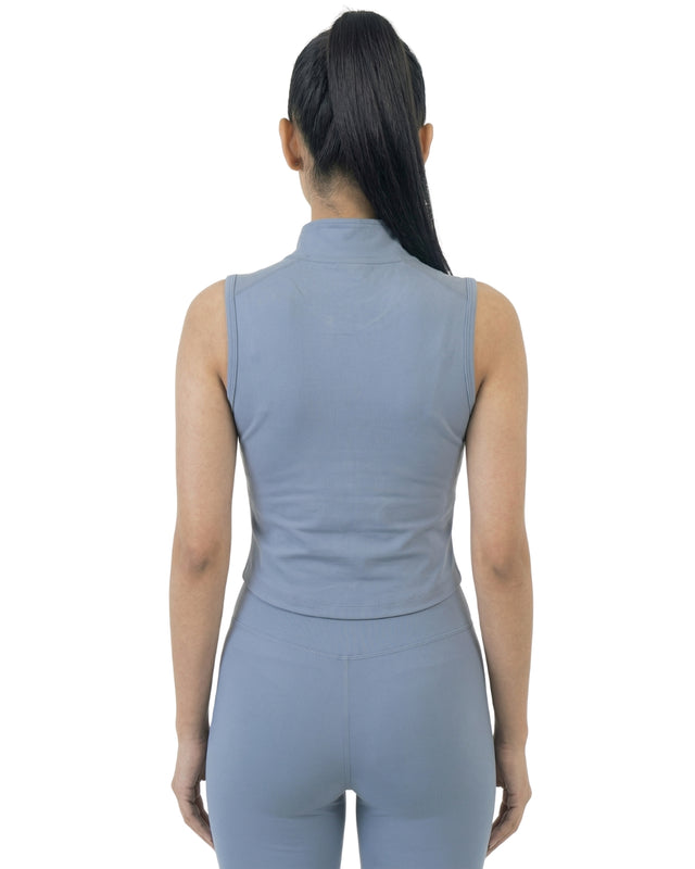 AEROSKIN SLEEVELESS COMPRESSION JACKET SKY BLUE