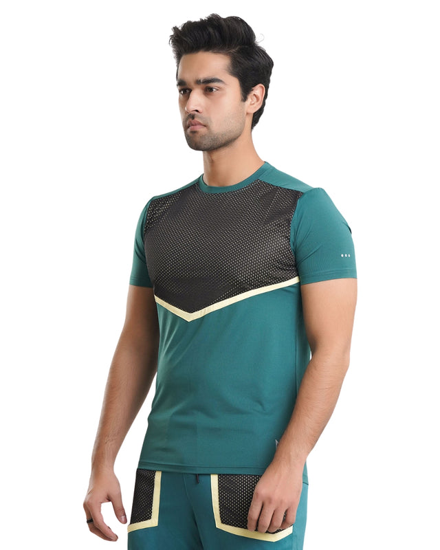Mesh Panel T-Shirt