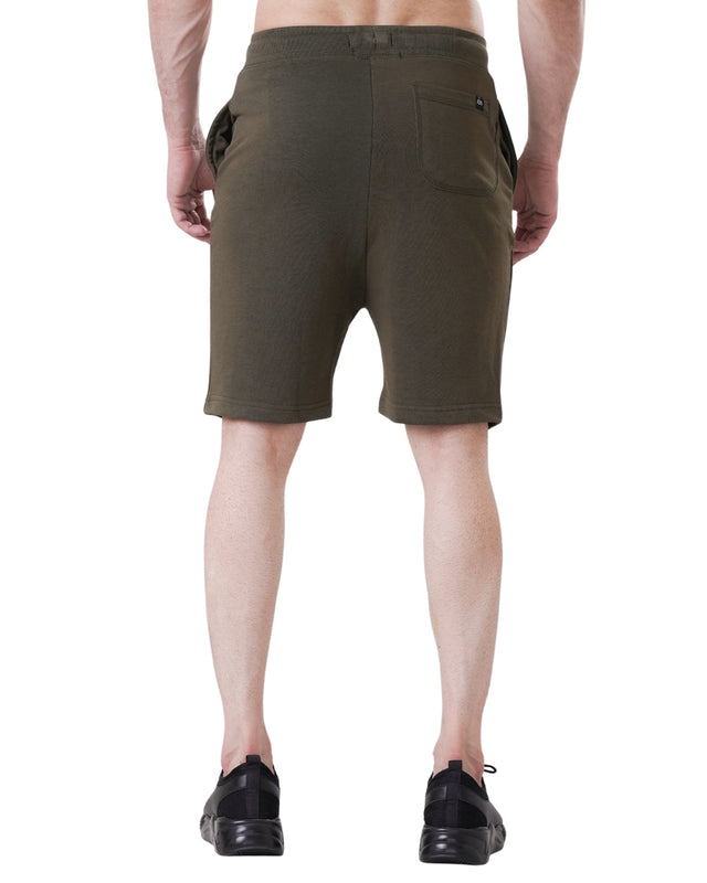 ESSENTIAL LOUNGE TERRY SHORTS OLIVE