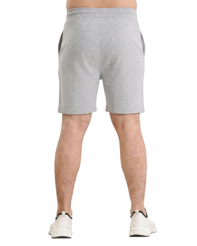 ESSENTIAL LOUNGE TERRY SHORTS HEATHER GREY