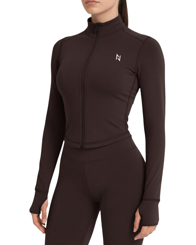 High Waisted Leggings DARK BROWN