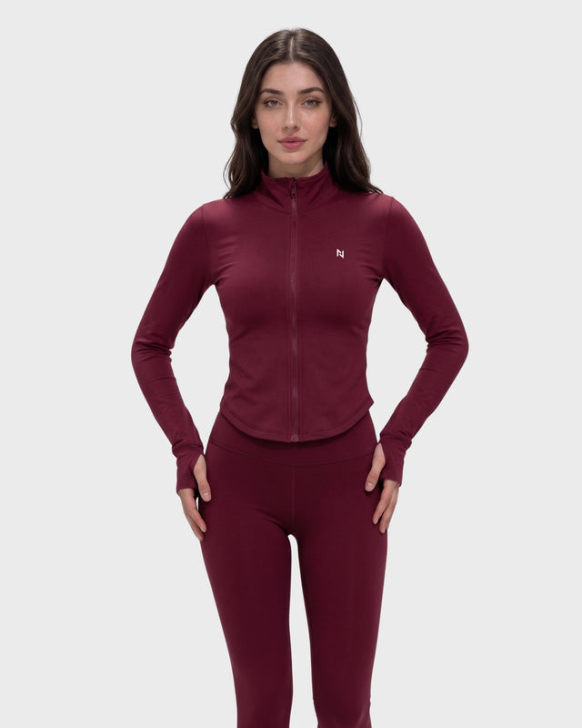 AEROSKIN COMPRESSION JACKET BURGUNDY