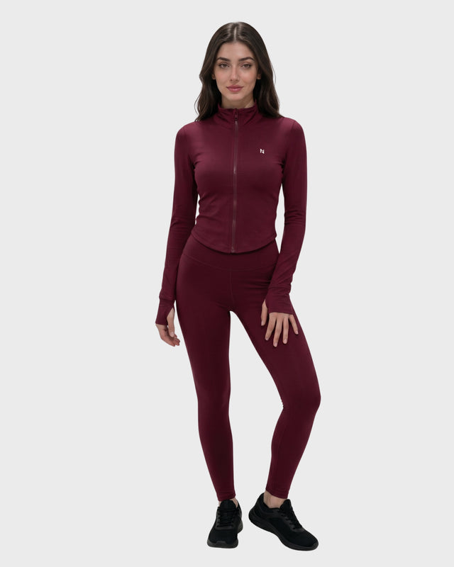 AEROSKIN COMPRESSION JACKET BURGUNDY