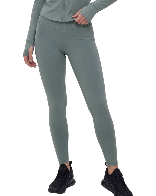 High Waisted Leggings Light Green