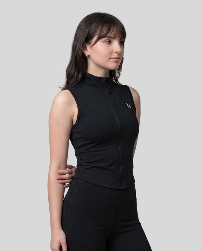 AEROSKIN SLEEVELESS COMPRESSION JACKET BLACK