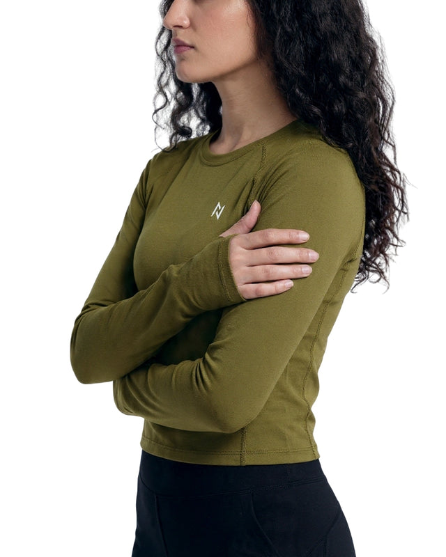 AEROSKIN COMPRESSION T-SHIRT OLIVE