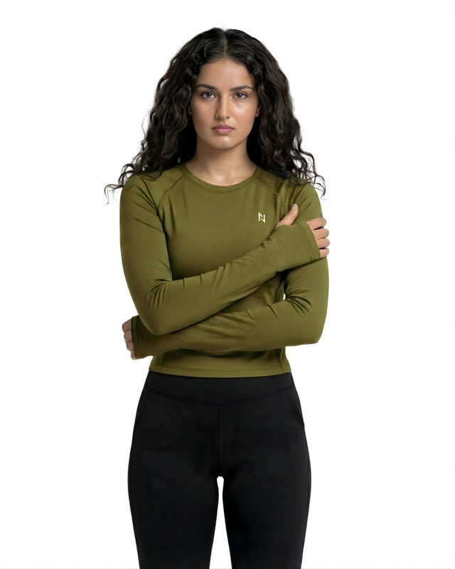 AEROSKIN COMPRESSION T-SHIRT OLIVE