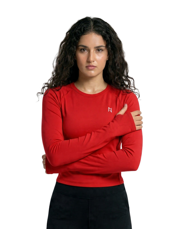 AEROSKIN COMPRESSION T-SHIRT RED