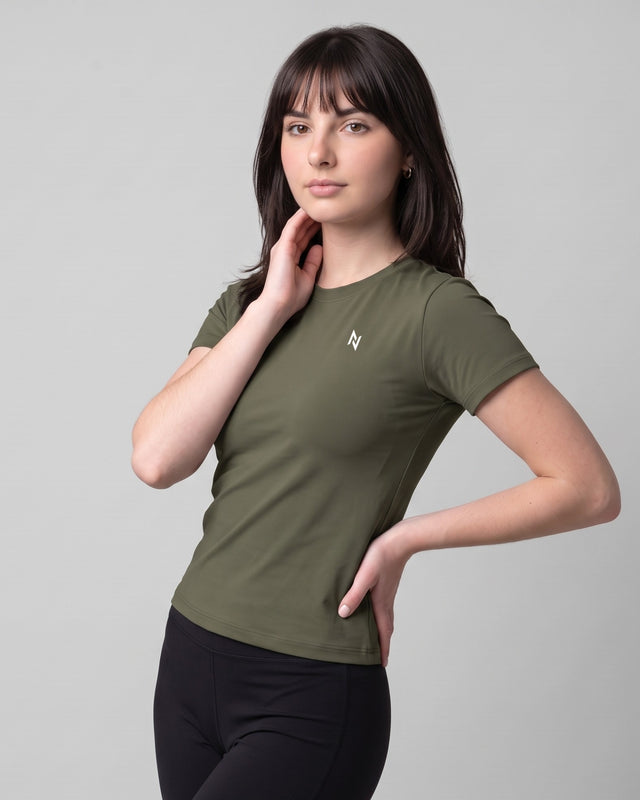 Aeroskin Half Sleeve compression Olive