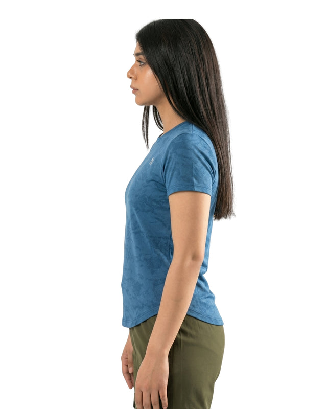 CLOUD WASH CAMO TEE BLUE