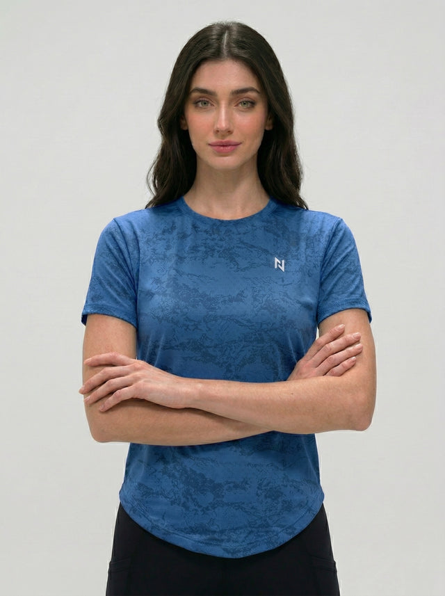 CLOUD WASH CAMO TEE BLUE