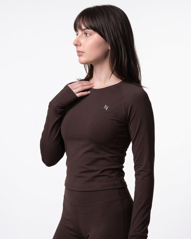 AEROSKIN COMPRESSION T-SHIRT Dark Brown