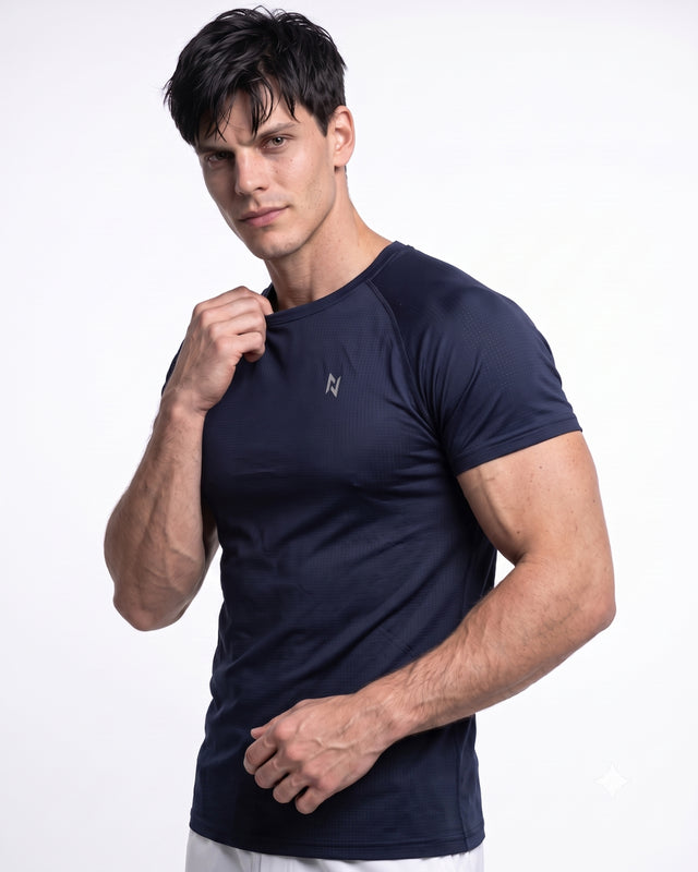 Muscle Fit Air Tee Navy