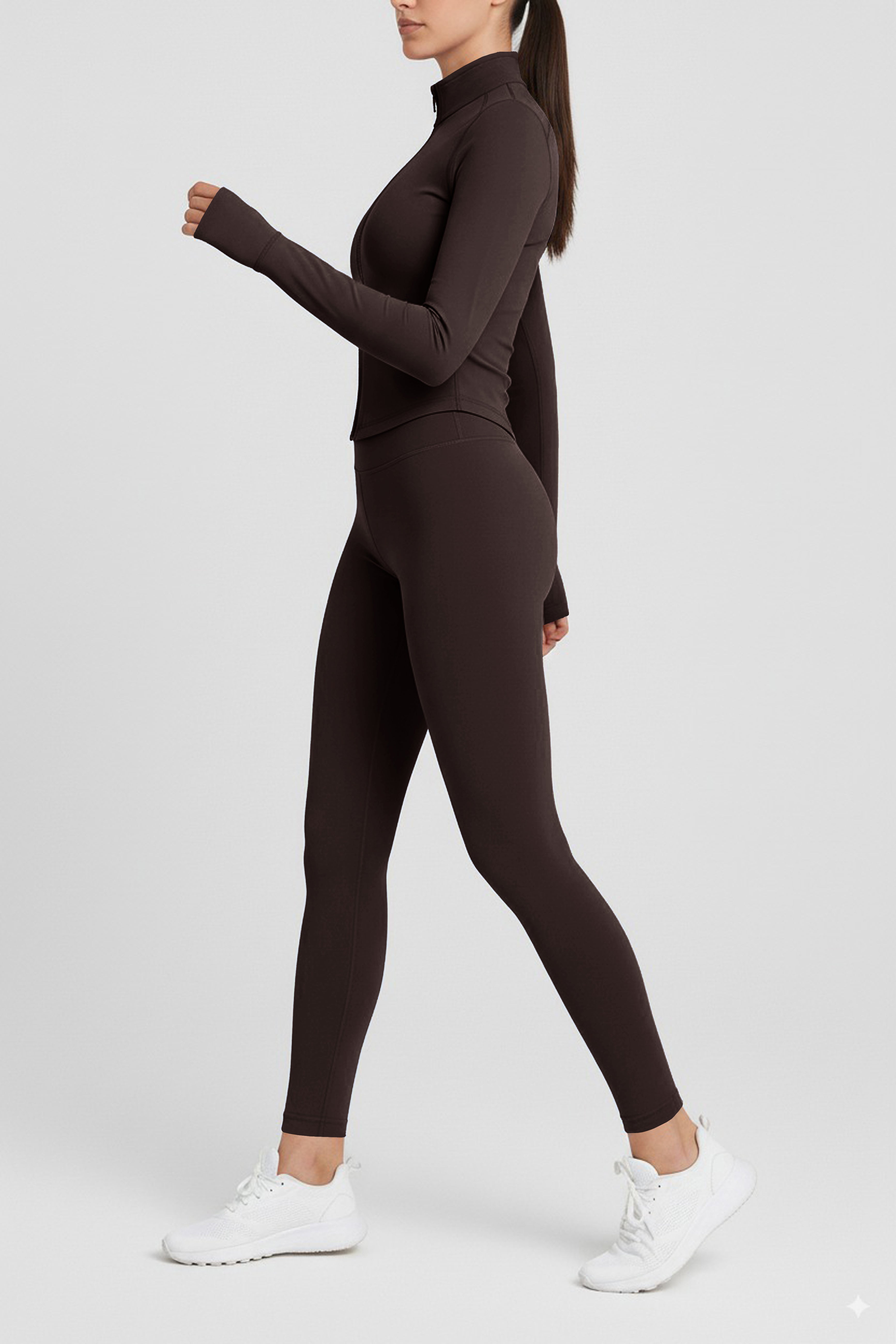 AEROSKIN COMPRESSION JACKET Dark Brown