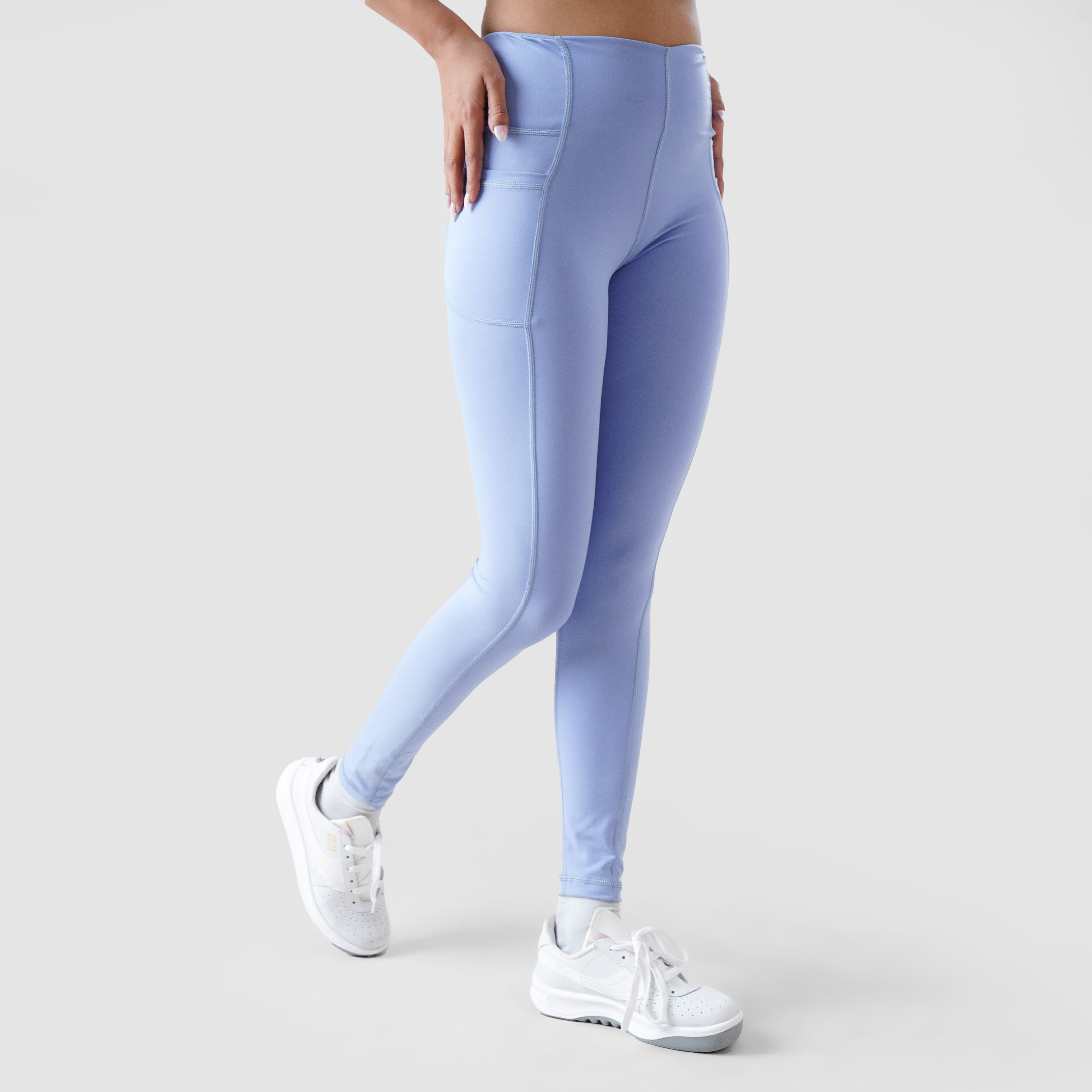 High Waisted Leggings Sky Blue