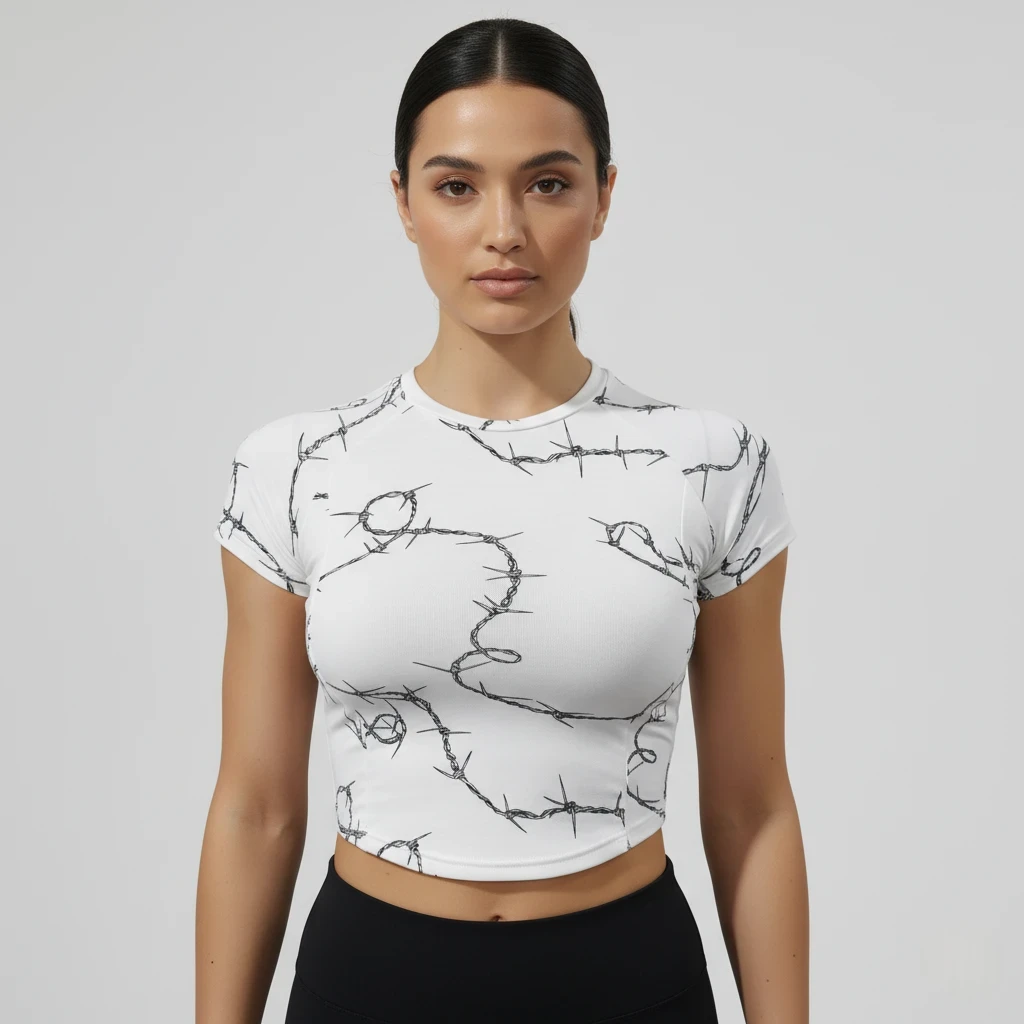 FLEX FORM WIRE COTTON TEE WHITE
