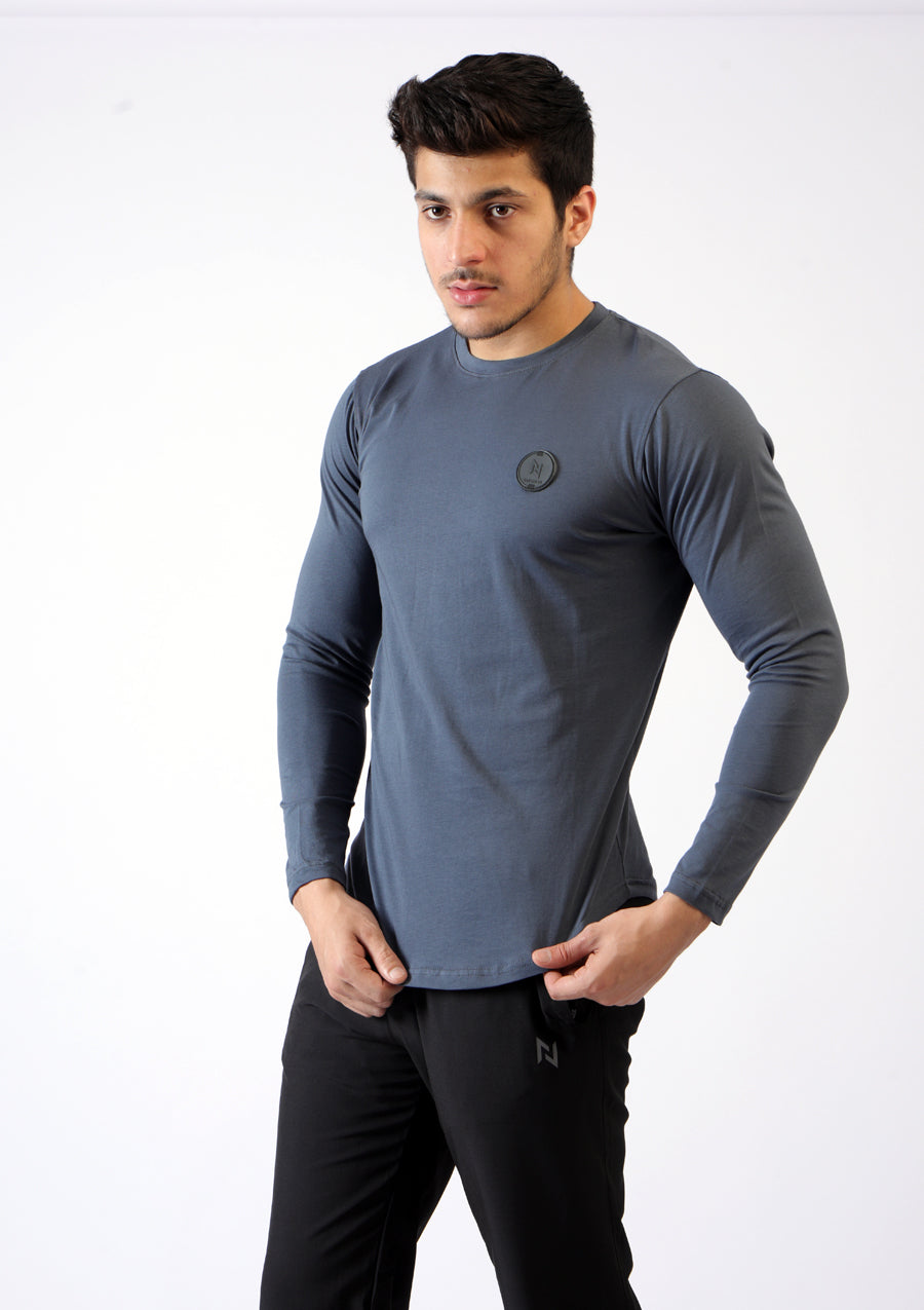 Scoop Bottom Long Sleeve T-Shirt