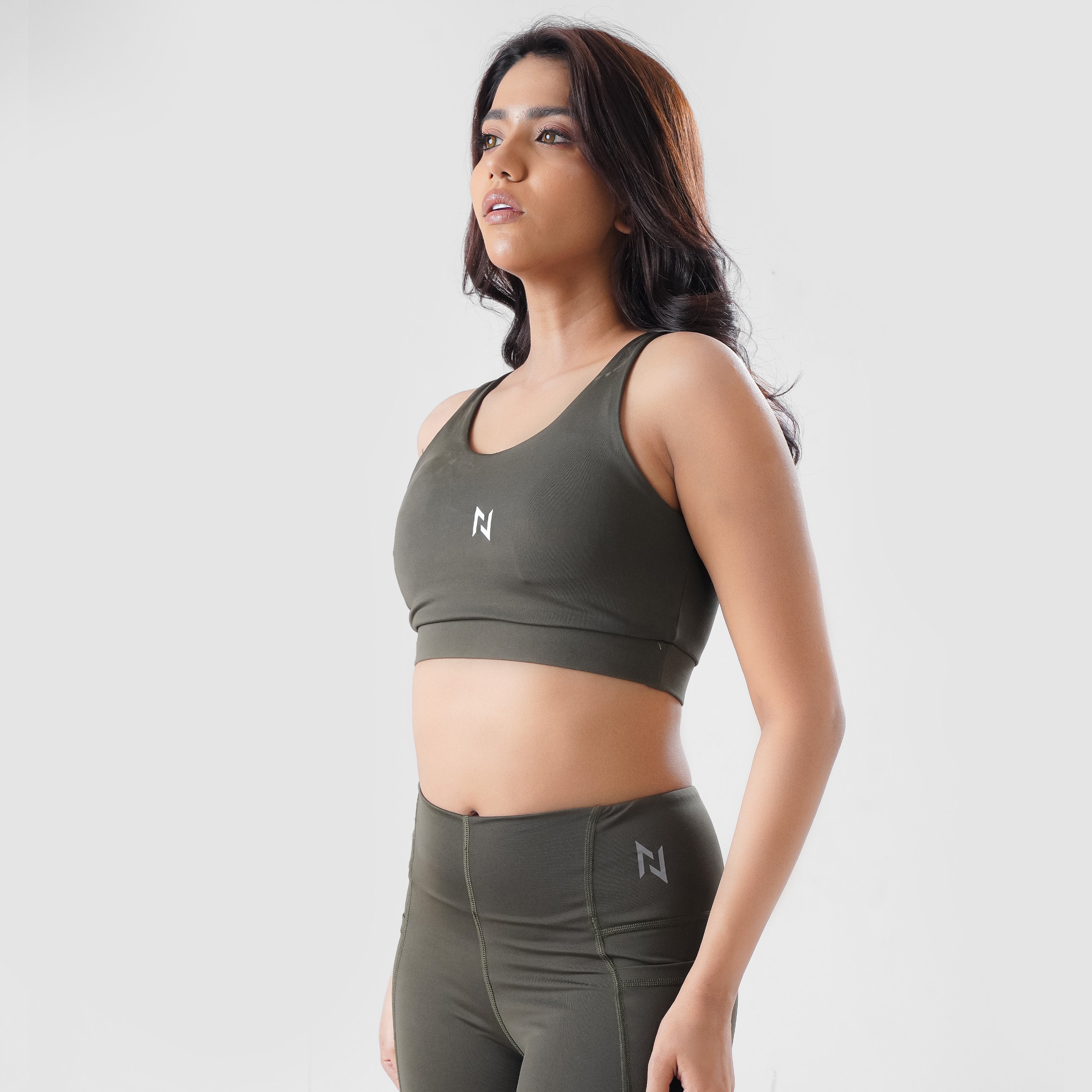 Aero Dry Sports Bra Olive