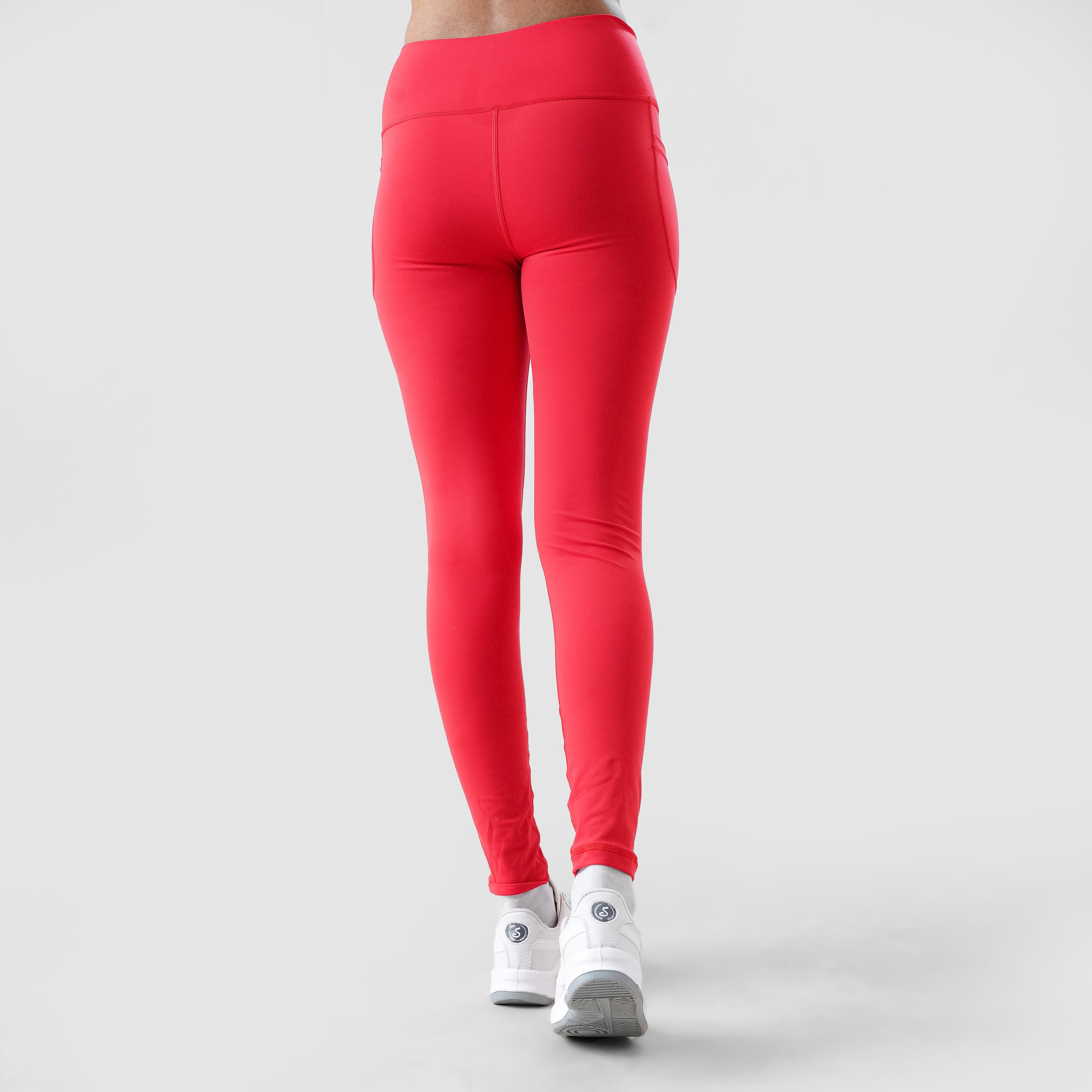 High Waisted Leggings Red