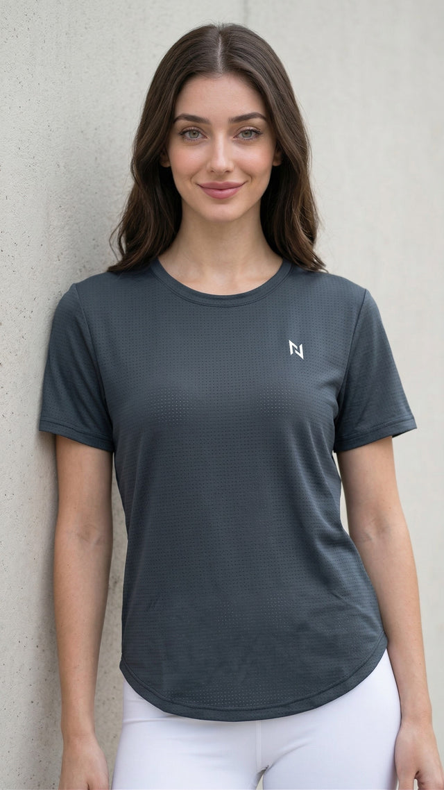 Vital Air Tee Charcoal