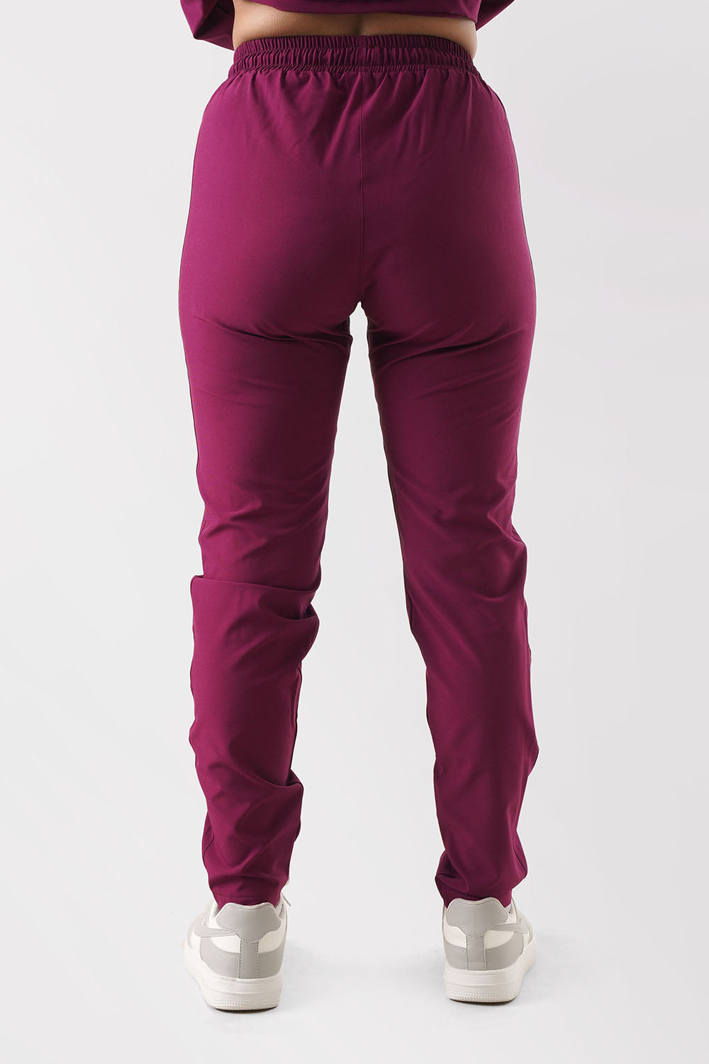 Burgundy Stretch Woven Tracksuit Trouser