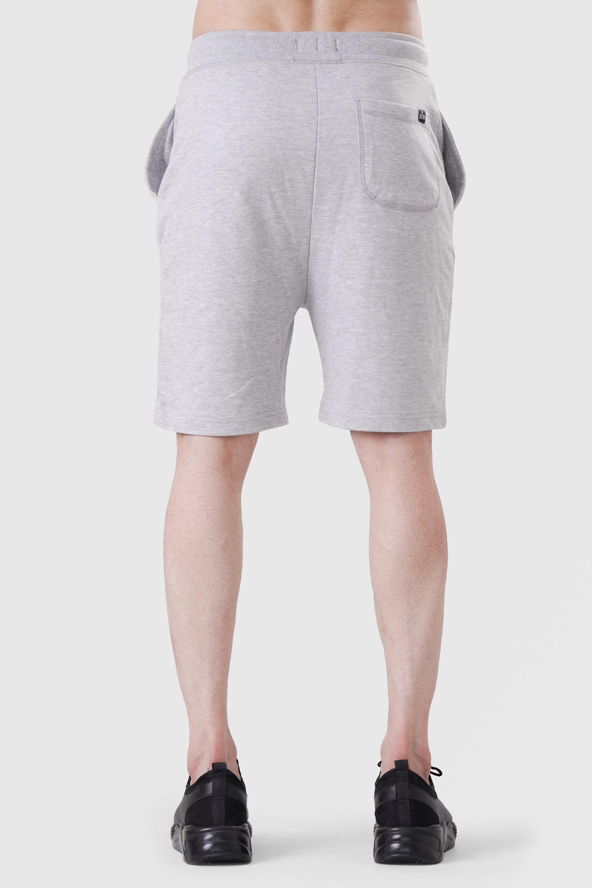 ESSENTIAL LOUNGE TERRY SHORTS HEATHER GREY