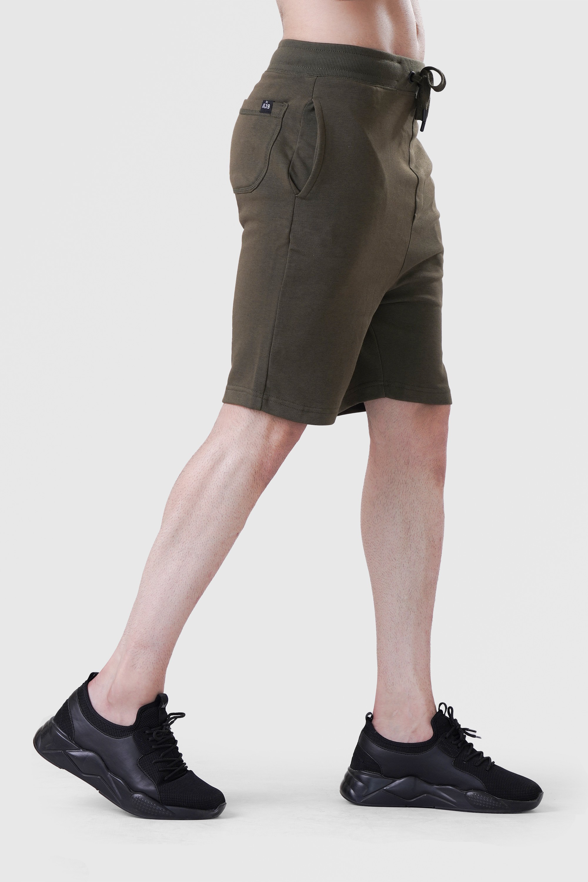 ESSENTIAL LOUNGE TERRY SHORTS OLIVE