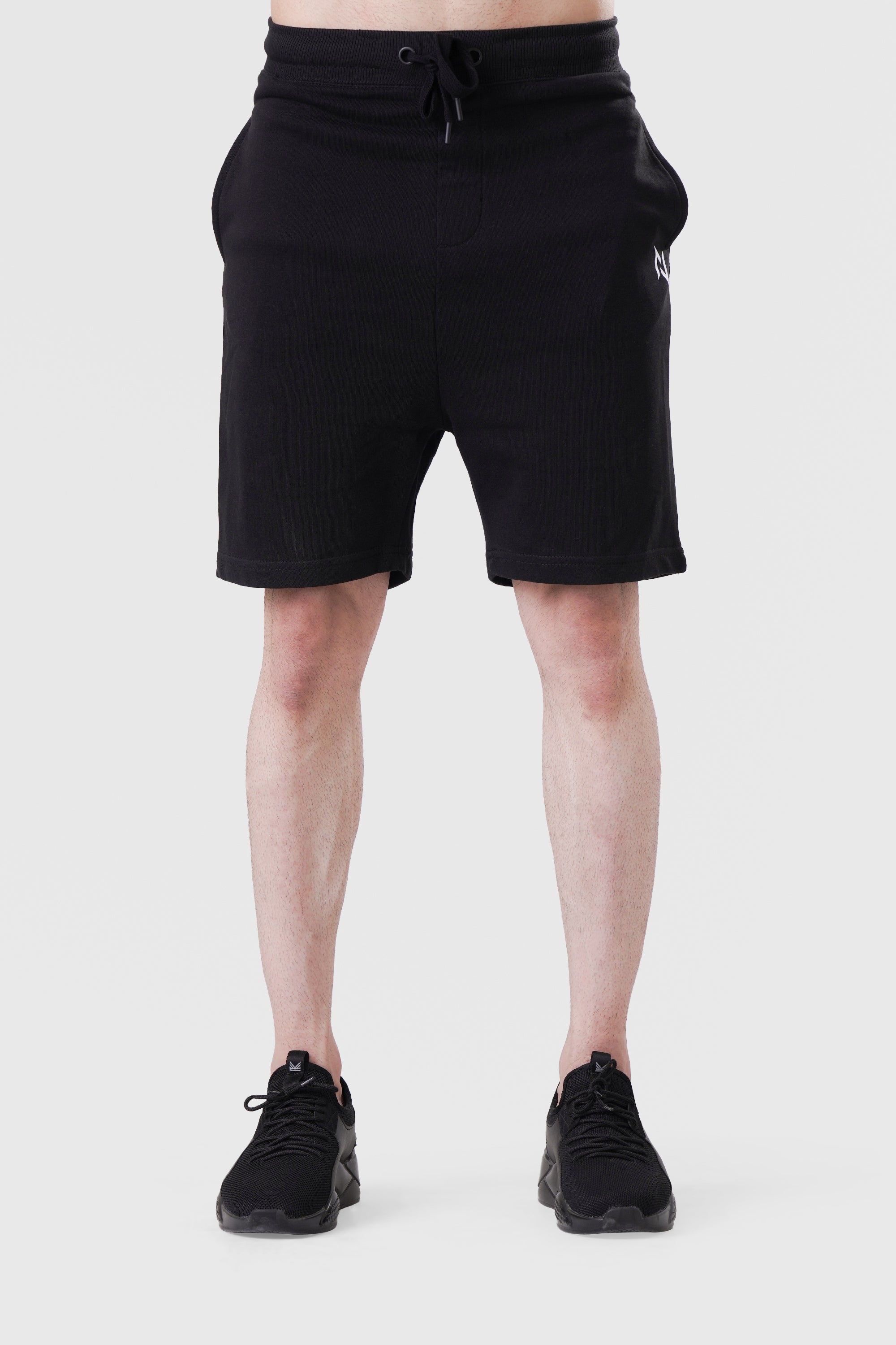 ESSENTIAL LOUNGE TERRY SHORTS BLACK