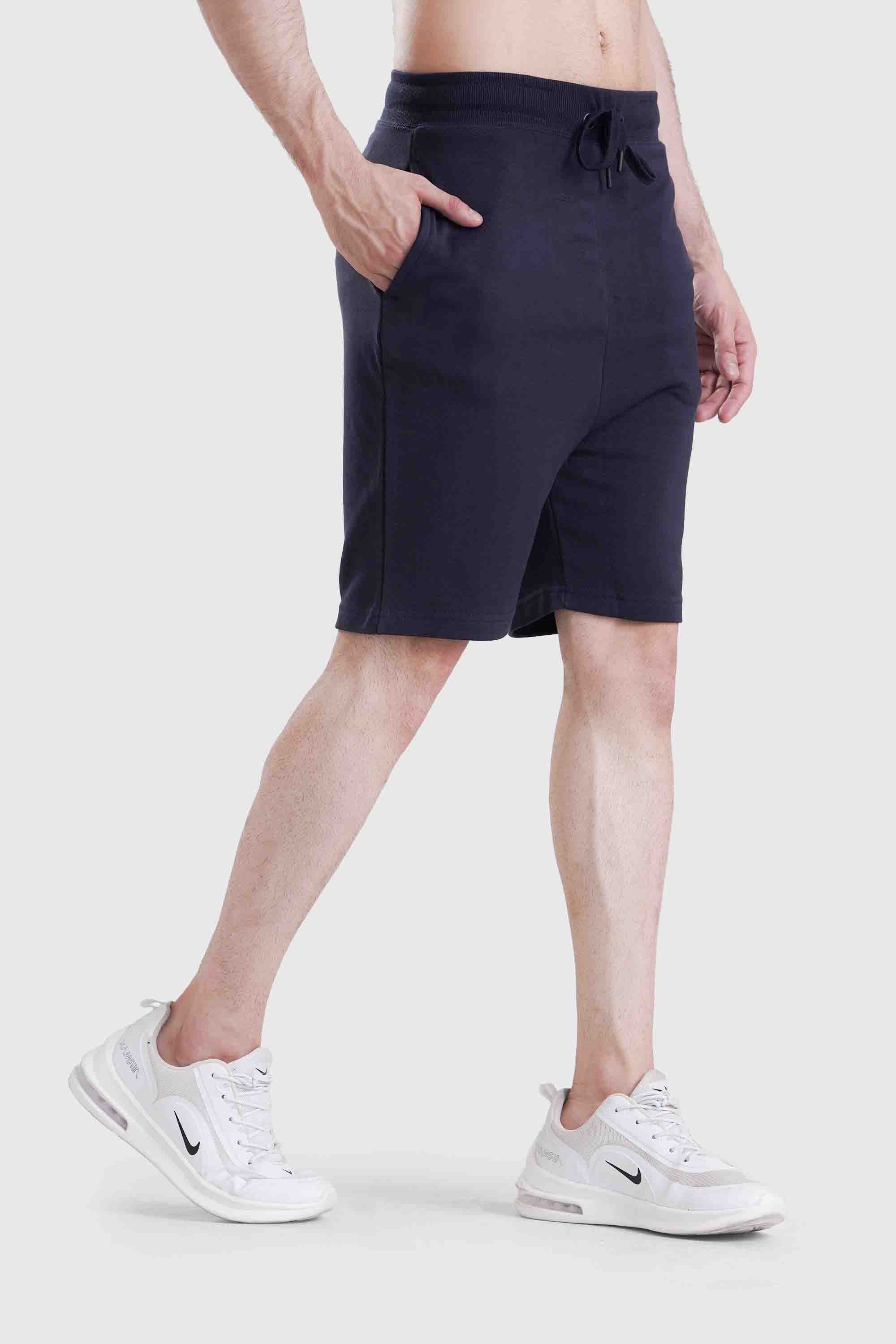 ESSENTIAL LOUNGE TERRY SHORTS NAVY