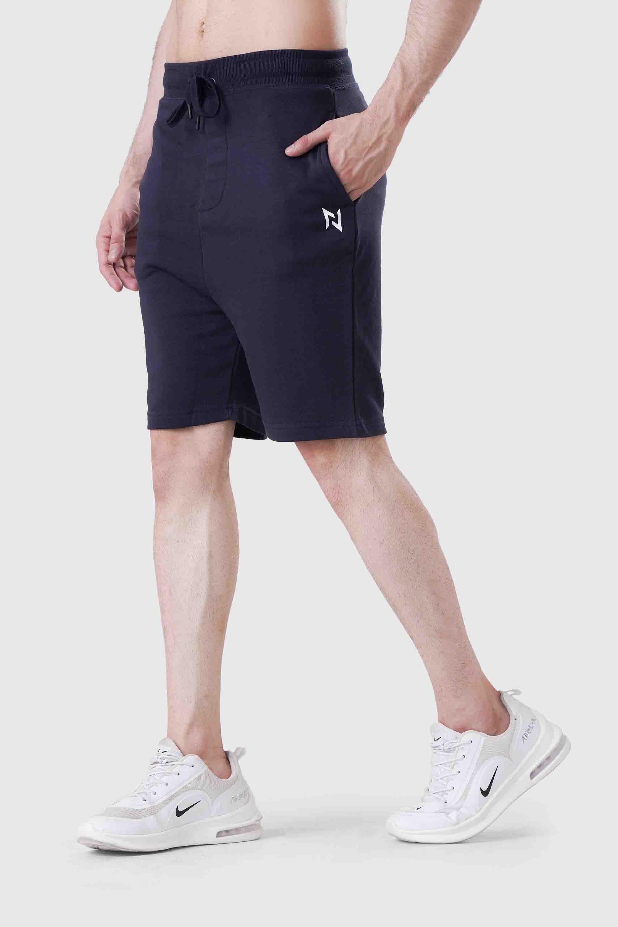 ESSENTIAL LOUNGE TERRY SHORTS NAVY